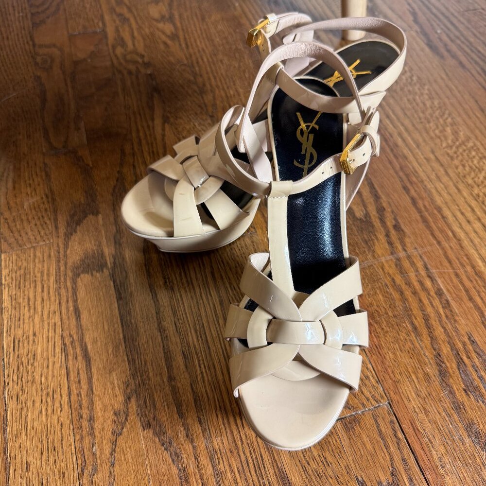 YSL Tribute Sandals Iconic women's size 37 euro women's 7 US